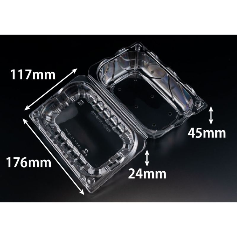【600枚】リスパック サラダ・フルーツ容器 バイオ とれたて 18-12(60) 00667489｜プロステアウトレット