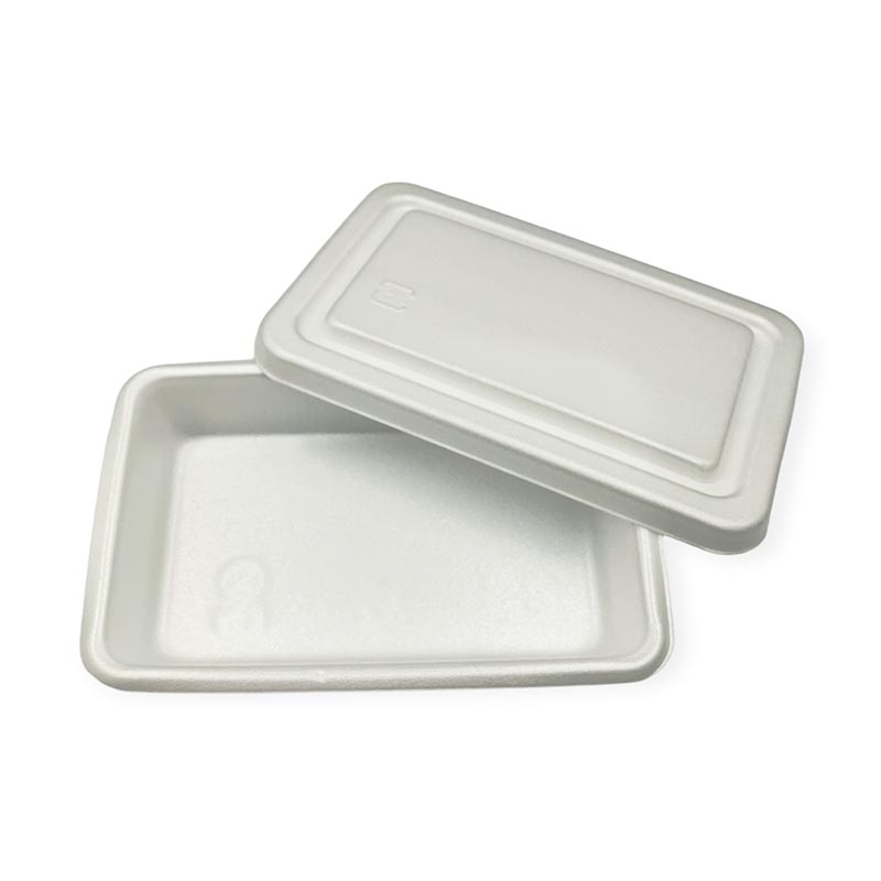 【600枚入/ケース】蓋つきプラスチック容器 テイクアウト 5号角丸折 中央化学 ホワイト 業務用 業者 591