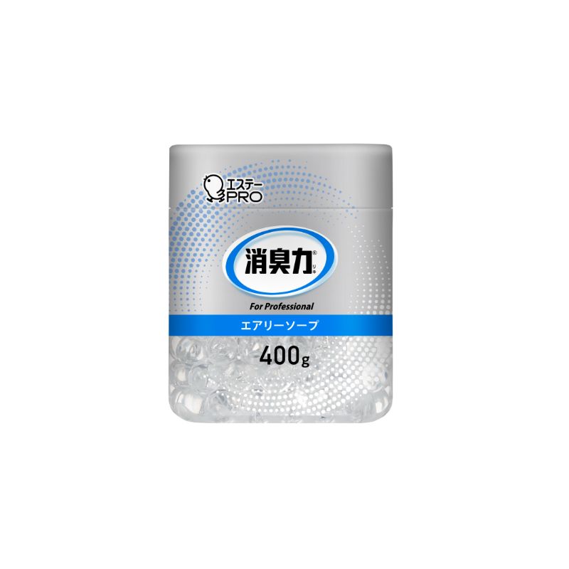 【16個】エステーＰＲＯ 消臭剤 消臭力 業務用 ビーズタイプ 本体 400g エアリーソープ 00690168 プロステ