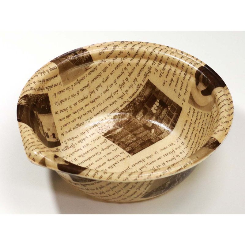 【1000枚】デンカポリマー 食品容器 ラルム160本体Ｒ 伊字茶 00742943