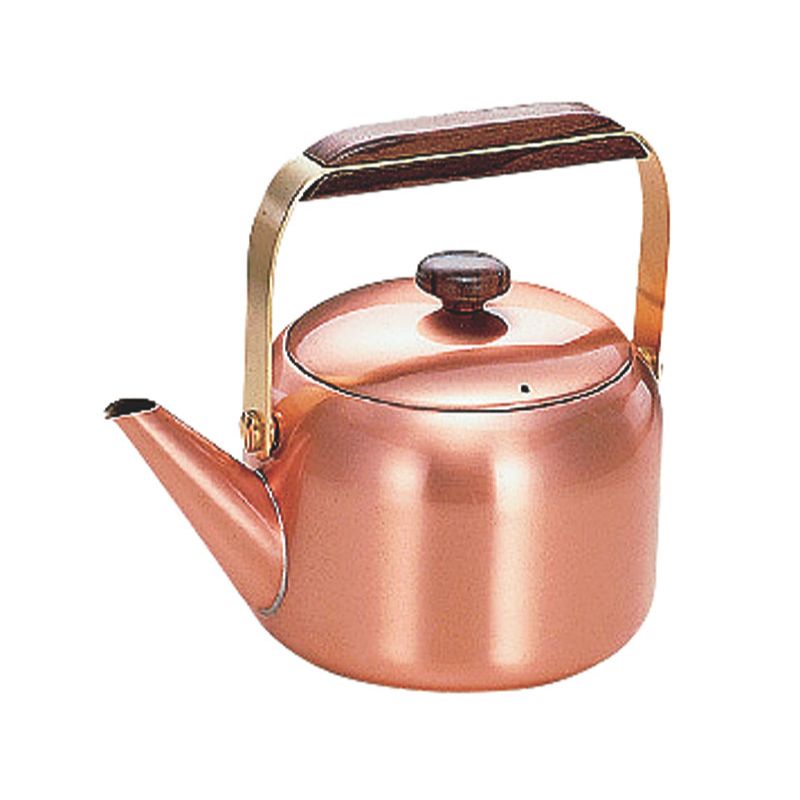 楽天市場】新光堂 COPPER100 純銅 黒銅仕上げ 鎚目湯沸し 2.3L[新光