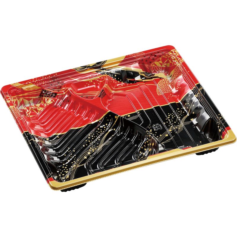 【600枚】弁当容器(プラスチック製) エフピコ MSDアコード23-19-2万彩赤 00732897