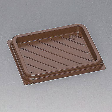 【1200枚】軽食容器 Fパレ W-85 ブラウン 福助工業 00540009｜プロステアウトレット