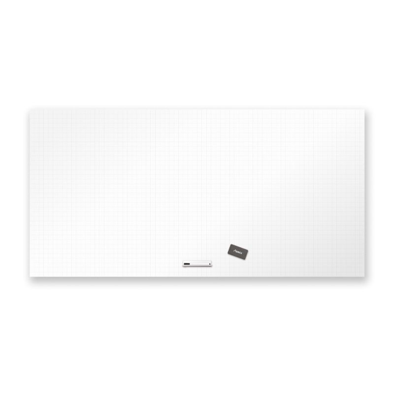 【4枚】抗菌ホワイトマグネットシート 暗線入り 4L AWM10 アスカ 00734382 プロステ