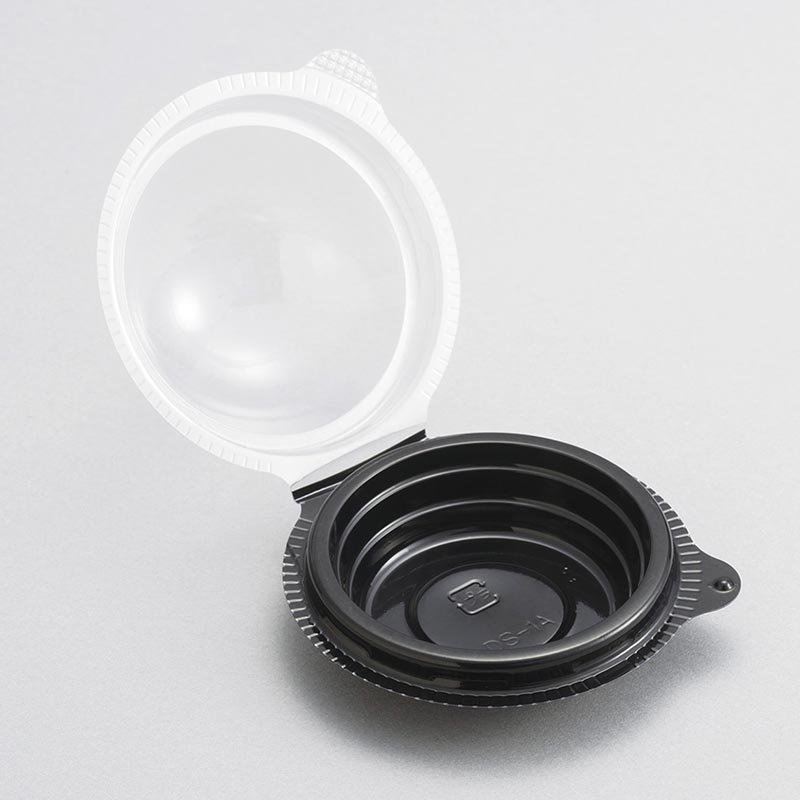 【2400枚】和菓子容器 DS-1A片黒 北原産業 00748604｜プロステアウトレット