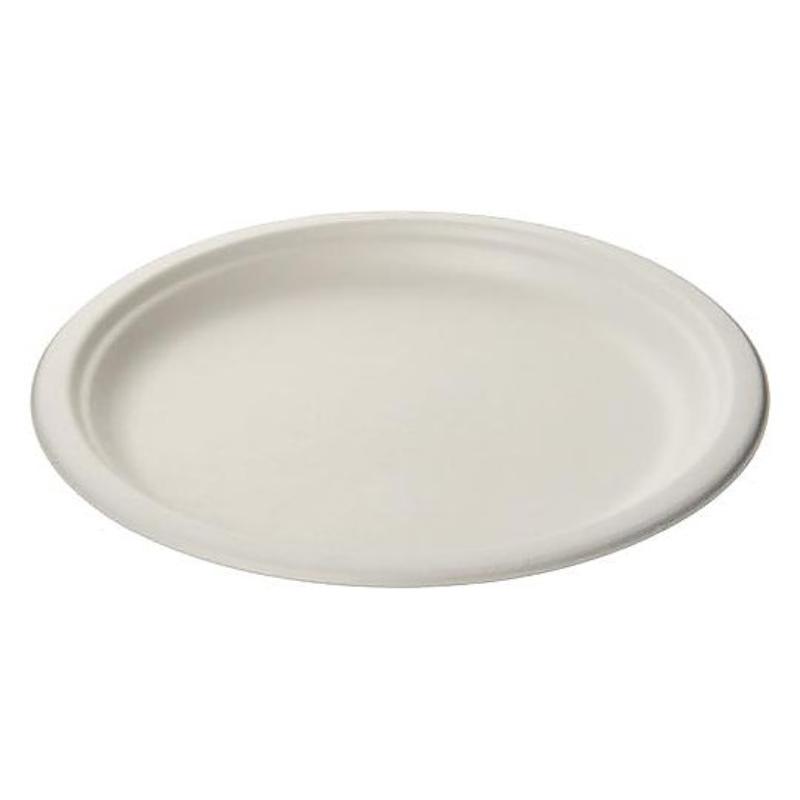 【16袋】パルプモールド サンナップ サトウキビモールドプレート 26cm 50p 00749649 プロステ