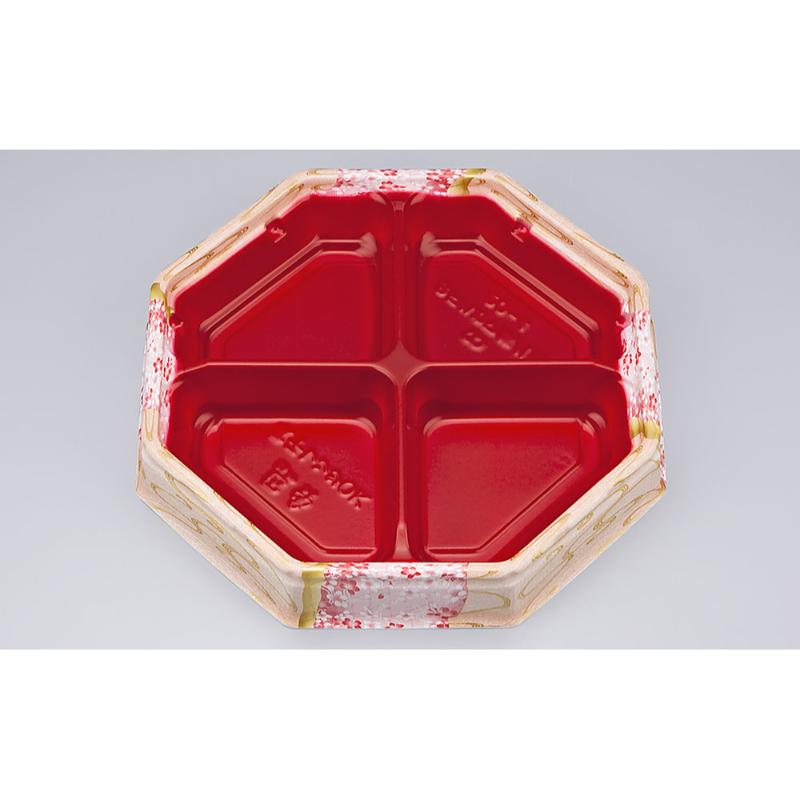 【600枚】弁当容器 BFハカマ集八角20-4 花風月 本体(N) シーピー化成 00297519