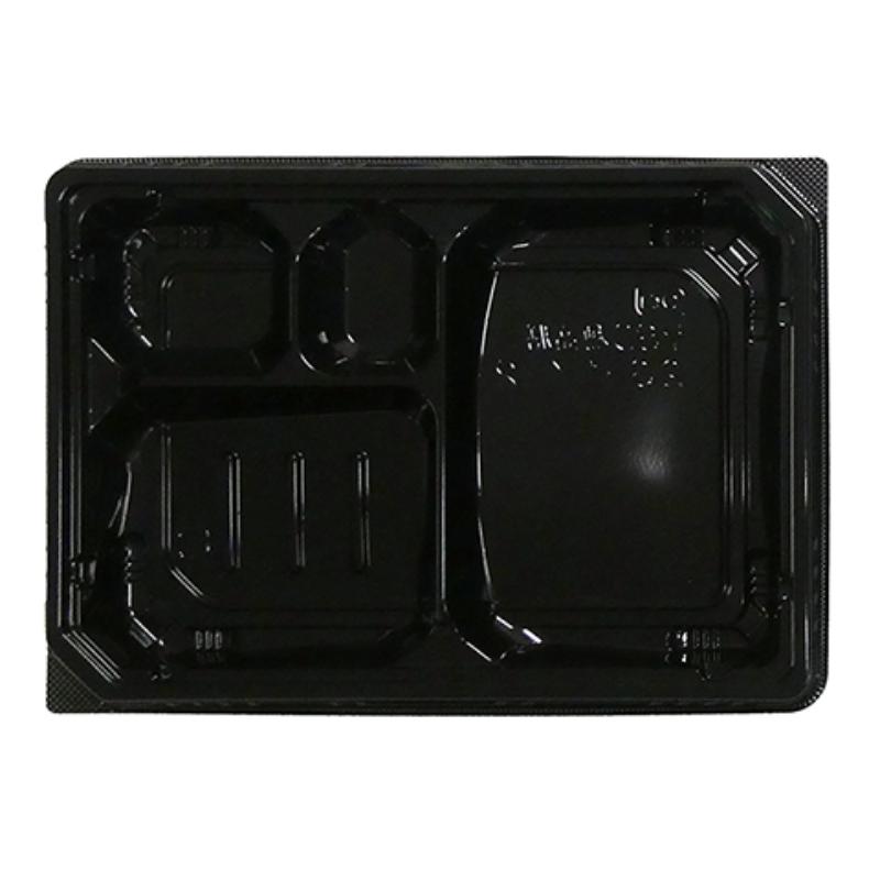 【600点】弁当容器 MSD穂高膳23-17-2 黒 エフピコ 00264844