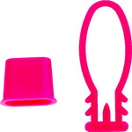 【50点】平袋(青果) TRUSCO みかんネット用留め具 赤 10個入 トラスコ中山 00367405|プロステアウトレット