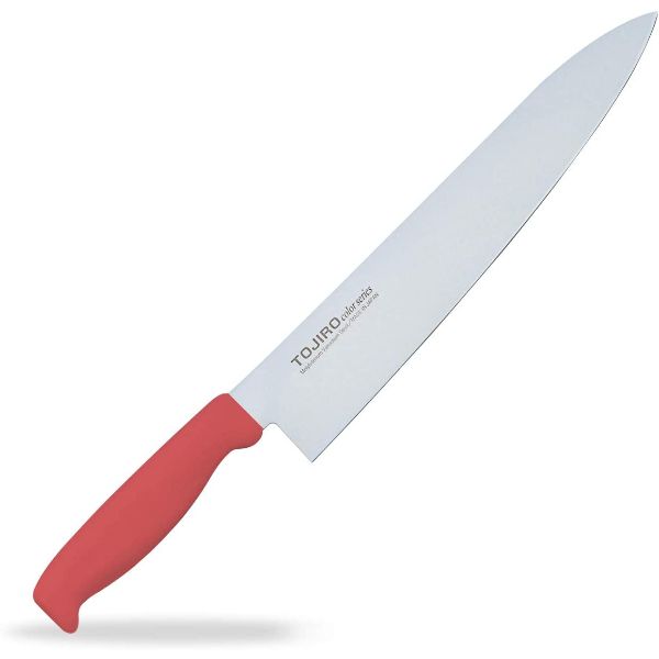 【1点】包丁 TOJIROカラー牛刀 27cm レッド F-168R 藤次郎 00486245