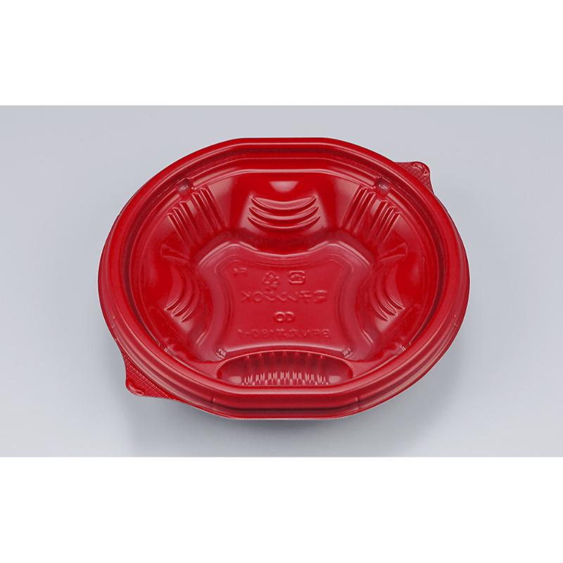 【600点】どんぶり容器 BFN丸丼180-1 朱 本体 シーピー化成 00630662