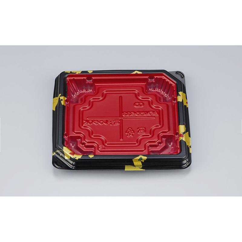 【1200点】惣菜容器 BFNたわら33 輪島内赤 本体 シーピー化成 00647045