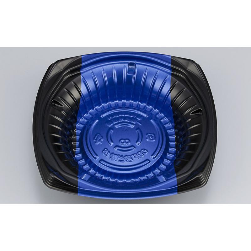 【900点】どんぶり容器 CBFまど味18 ボーダ青 本体 シーピー化成 00733224|プロステアウトレット