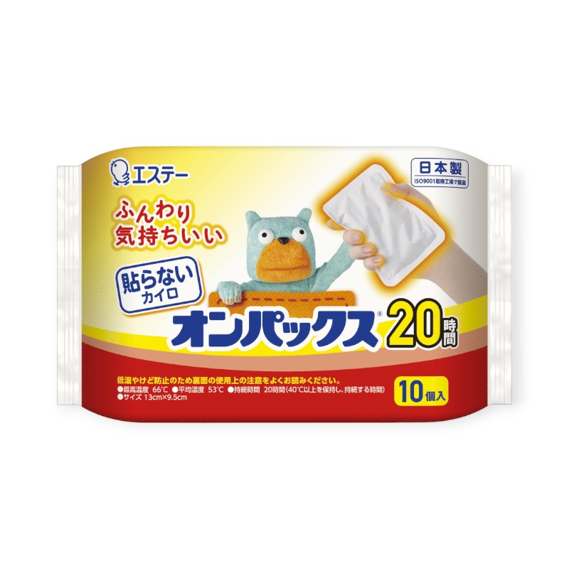 【24袋】使い捨てカイロ 貼らないオンパックス 10P エステーPRO 00766784