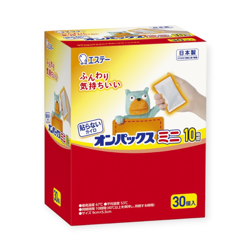 【16箱】使い捨てカイロ 貼らないオンパックスミニ 30P エステーPRO 00795036