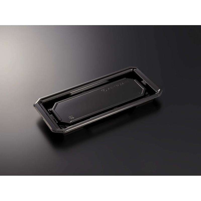 【800枚】寿司容器 HS澄板24-11 BK 身 中央化学 00115255|プロステアウトレット