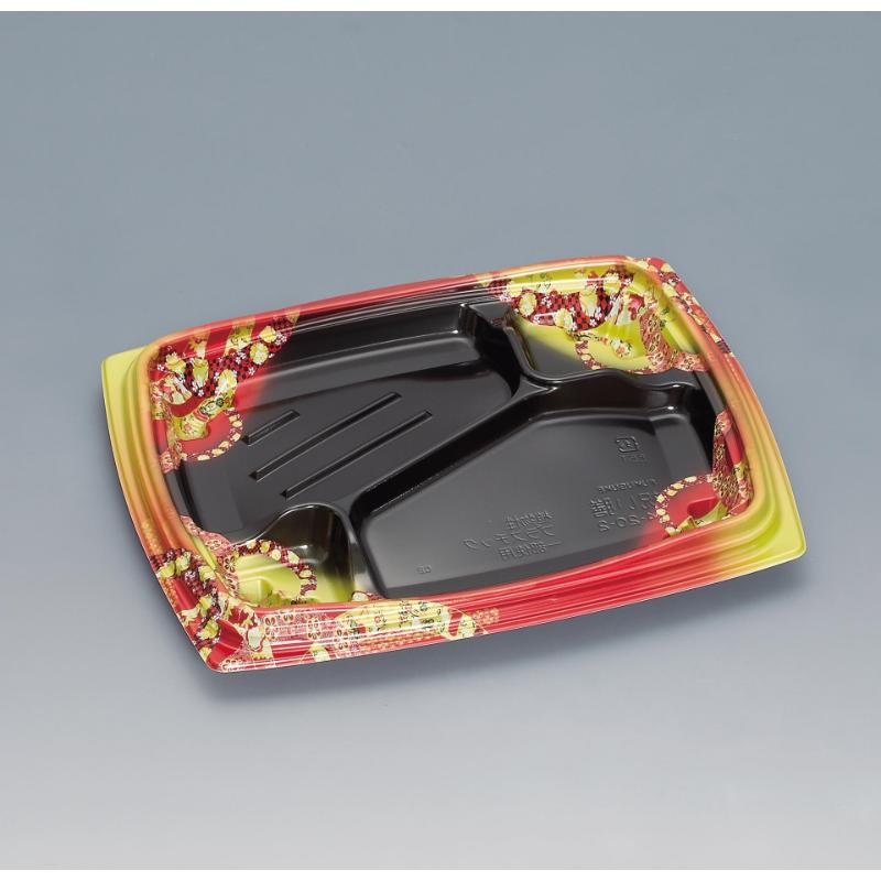 【600枚】弁当容器 祝い膳24-20-2H 小町内黒 福助工業 00267611｜プロステアウトレット
