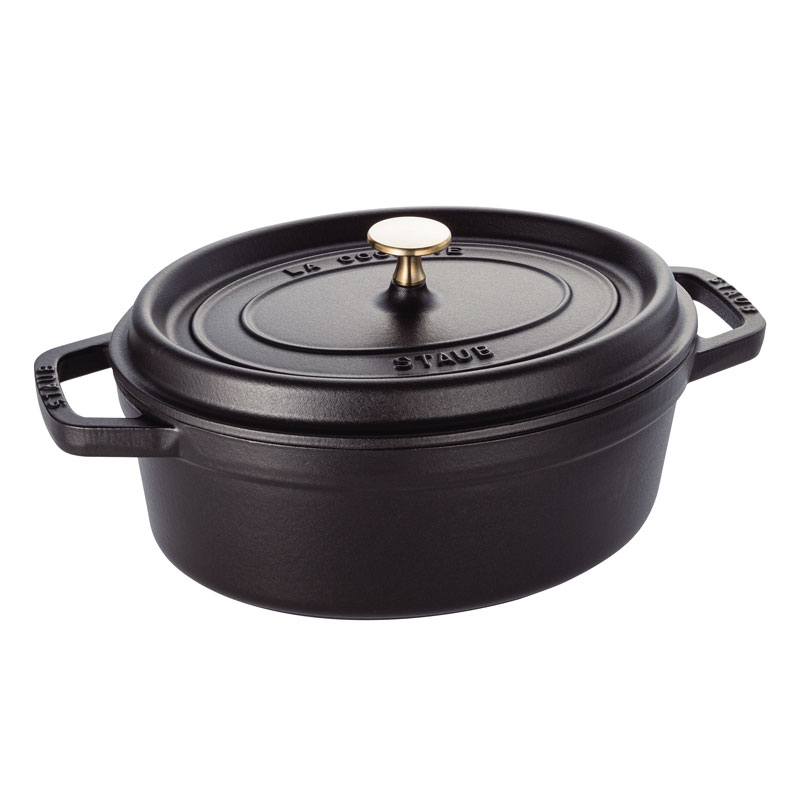 【1個】テーブル用品 ストウブ ピコ・ココット オーバル ブラック 27cm 40500-271 00483193