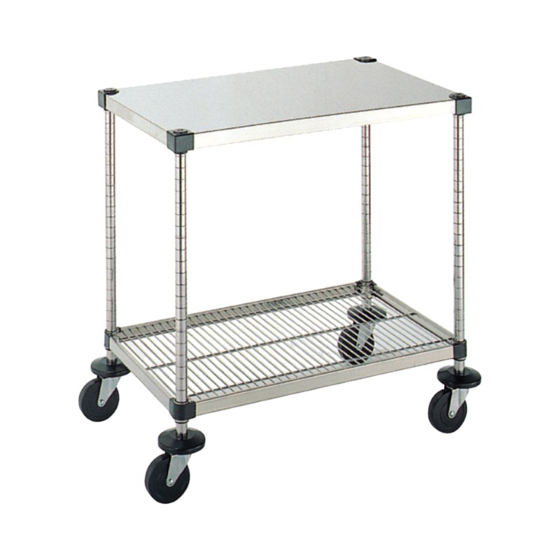 【1台】店舗備品 弁慶シェルフワゴン 2段 4-2-B-M-10 00501448｜プロステアウトレット