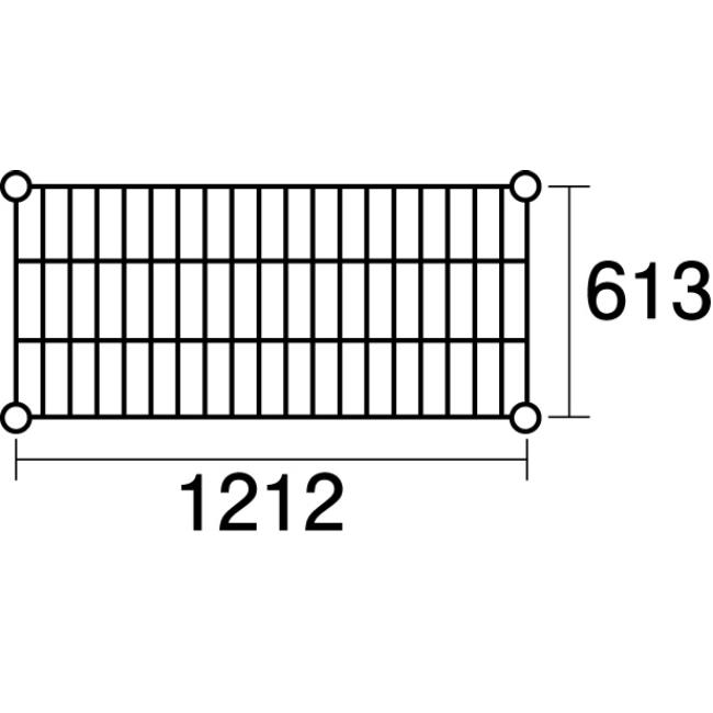 【1台】メタルラック ステンレスエレクター SLS1220：PS2200：6段 00505502