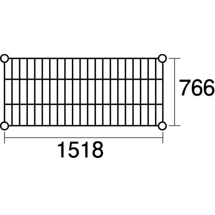 【1台】メタルラック ステンレスエレクター SLMS1520：PS2200：6段 00505647