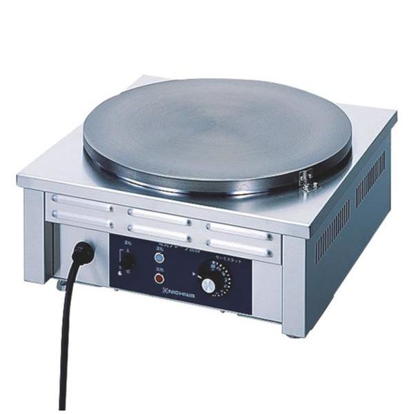【1台】製菓・製パン用機械 電気 クレープ焼器 CM-410 φ410mm 00507383
