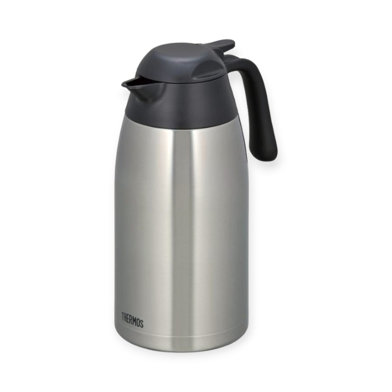 【1個】喫茶用品 サーモス ステン卓上ポット THX-2000 SBK (ステンレスブラック) 00509800