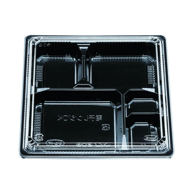 【600セット】弁当容器 松花堂 206 黒セット エフピコチューパ 00531512
