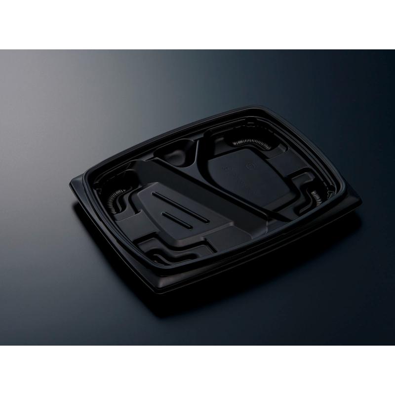 【600枚】弁当容器 CTリル 24-20L BK 身 中央化学 00617970