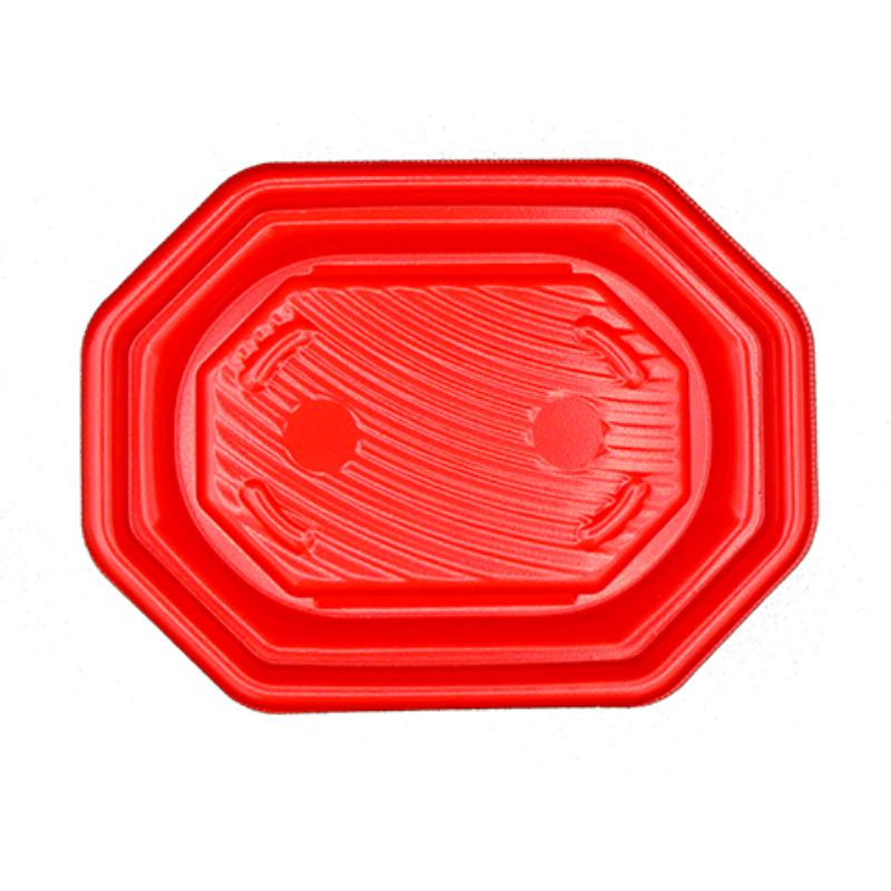【500枚】惣菜容器 MFPグラブ八角24-18 本体 M赤黒 エフピコ 00647898｜プロステアウトレット