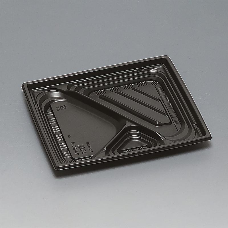 【600枚】弁当容器 巧膳23-20-4H 黒 福助工業 00668668|プロステアウトレット