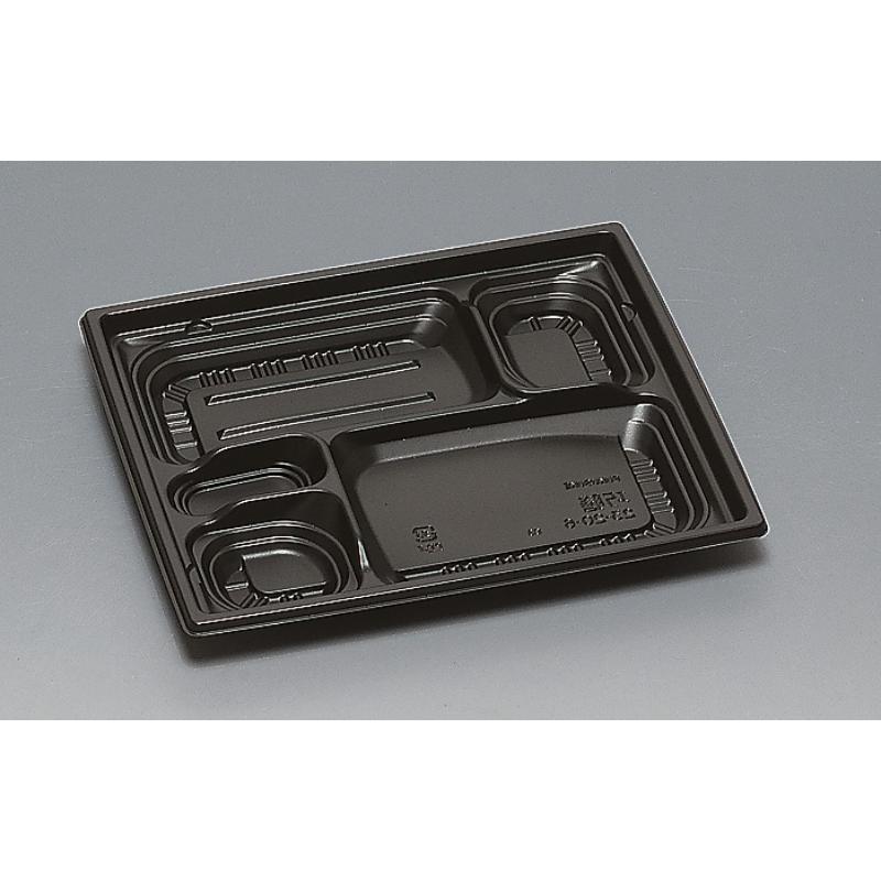 【600枚】弁当容器 巧膳23-20-6H 黒 福助工業 00746916|プロステアウトレット