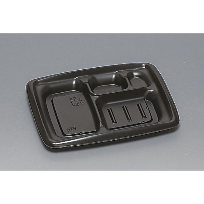 【900枚】弁当容器 プレミル23-18-2H 黒 福助工業 00762825