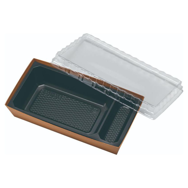 【400個】弁当容器 NON折 本体205-105 杉木目 アヅミ産業 00765747