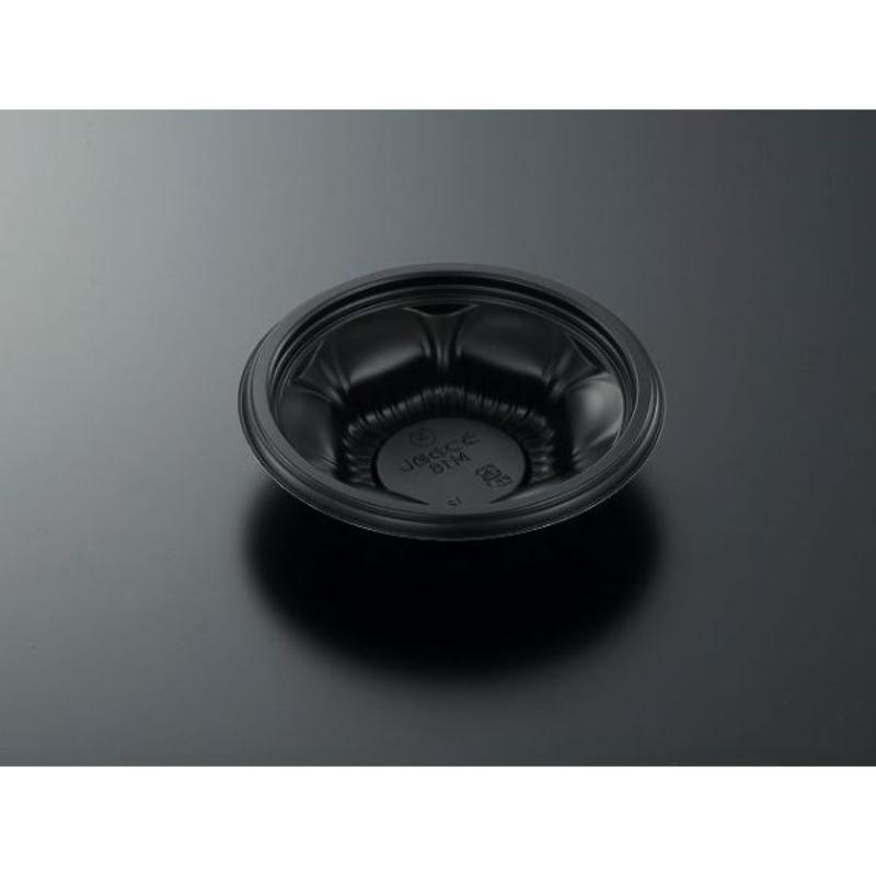 【800枚】どんぶり容器 CT うつわめし M16 BK 身 中央化学 00769254