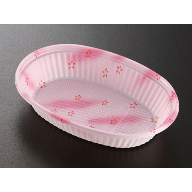 【1200枚】弁当容器 OG二段容器仕切無本体 花霞 ケーピープラテック 00769317