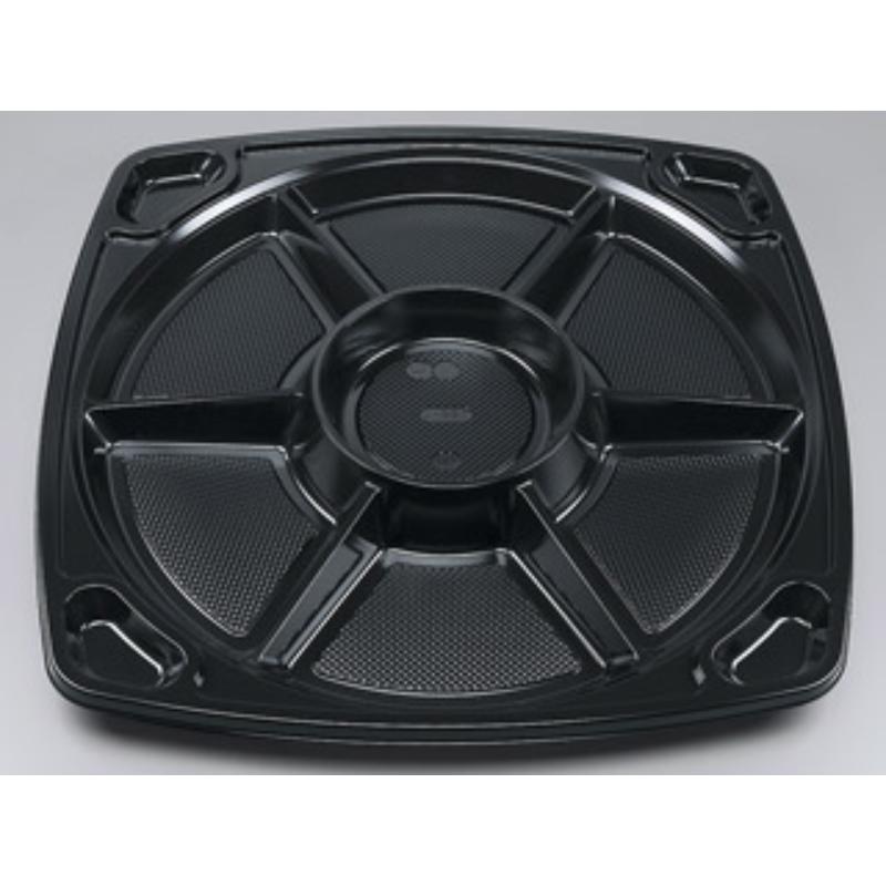 【80セット】オードブル容器 U-557 黒セット シーピー化成 00769364
