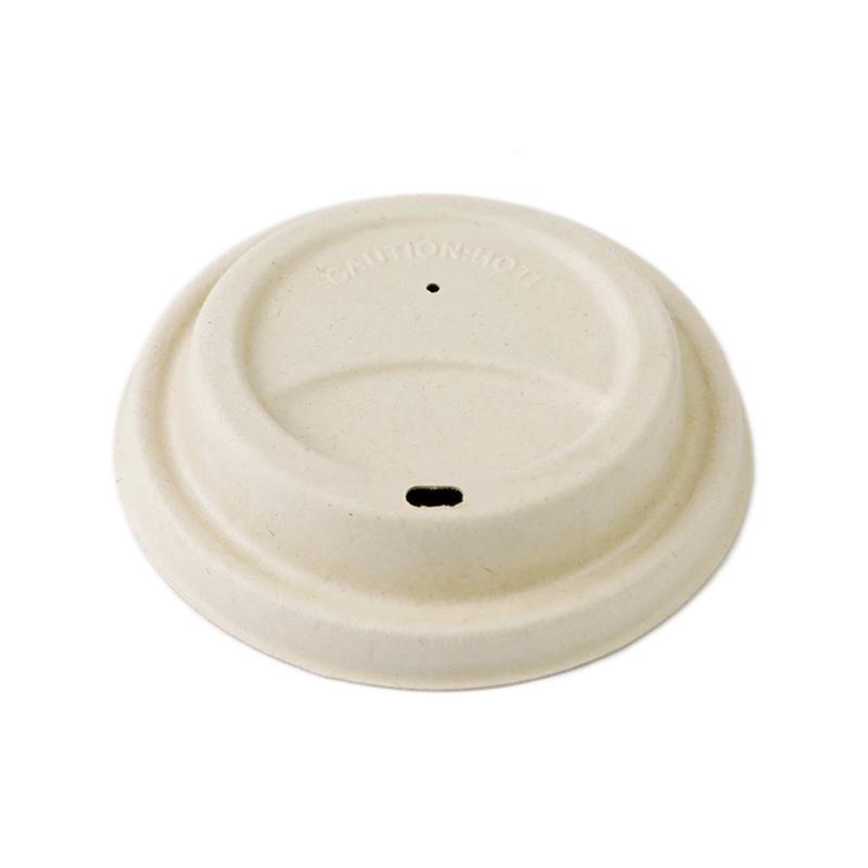 【1000枚】バガス 紙コップフタ 90mm 12oz以上 00776903