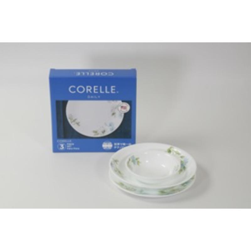 【12セット】皿 コレールデイリーフェアリーフローラ3pcsセット パール金属 00777307