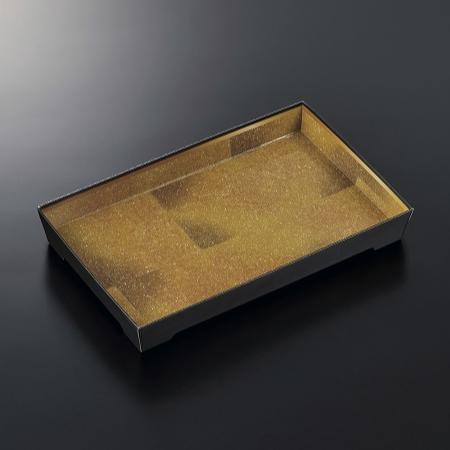 【400枚】寿司容器 SKS 20-12 金箔-黒 身 中央化学 00778740