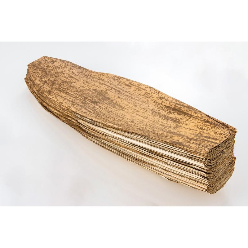 【1組】店舗資材 竹皮型抜 1kg(小) (先平切) 萬洋 00782857