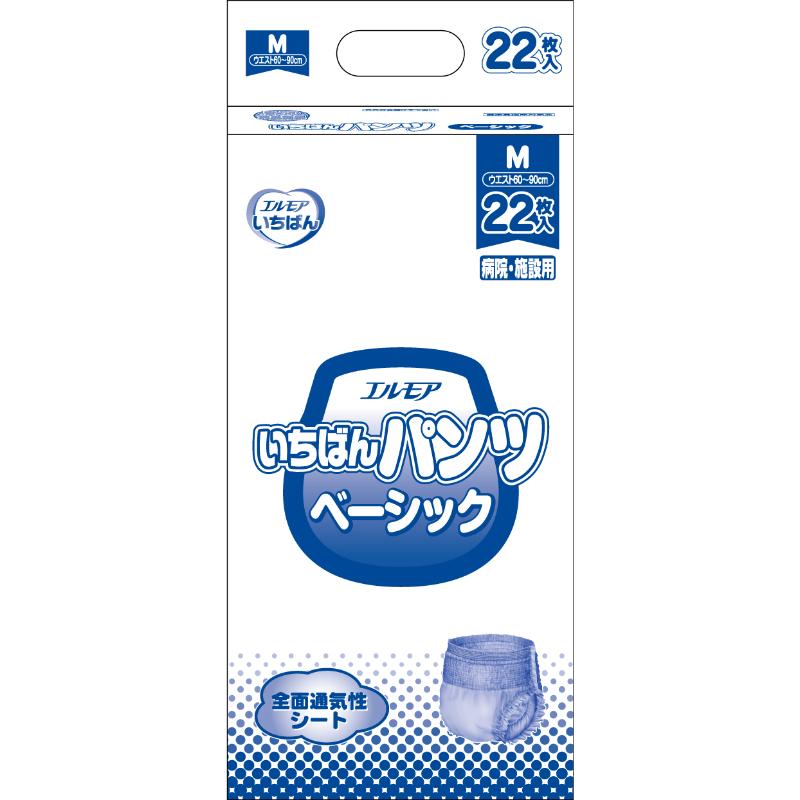 【6点】【介護/医療】紙おむつ いちばんパンツベーシックM22枚 カミ商事 00807471|プロステアウトレット