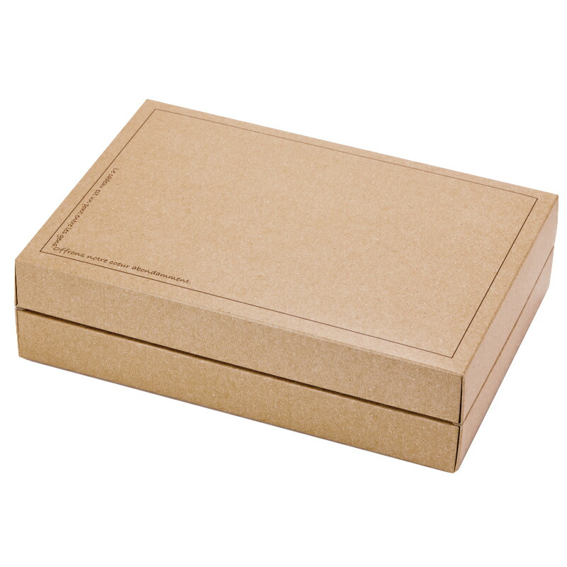 【100点】包装資材 ギフトBOXナチュール 中 ヤマニパッケージ 00747990
