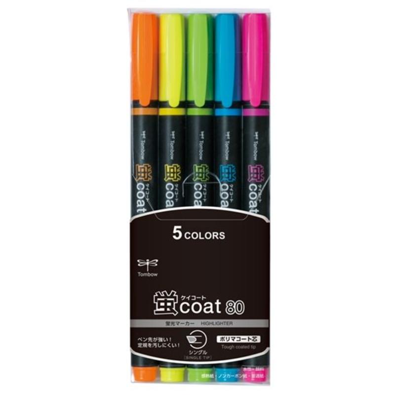 【200点】筆記具 WA-SC5C 蛍光マーカー蛍COAT80 5C トンボ鉛筆 00805084