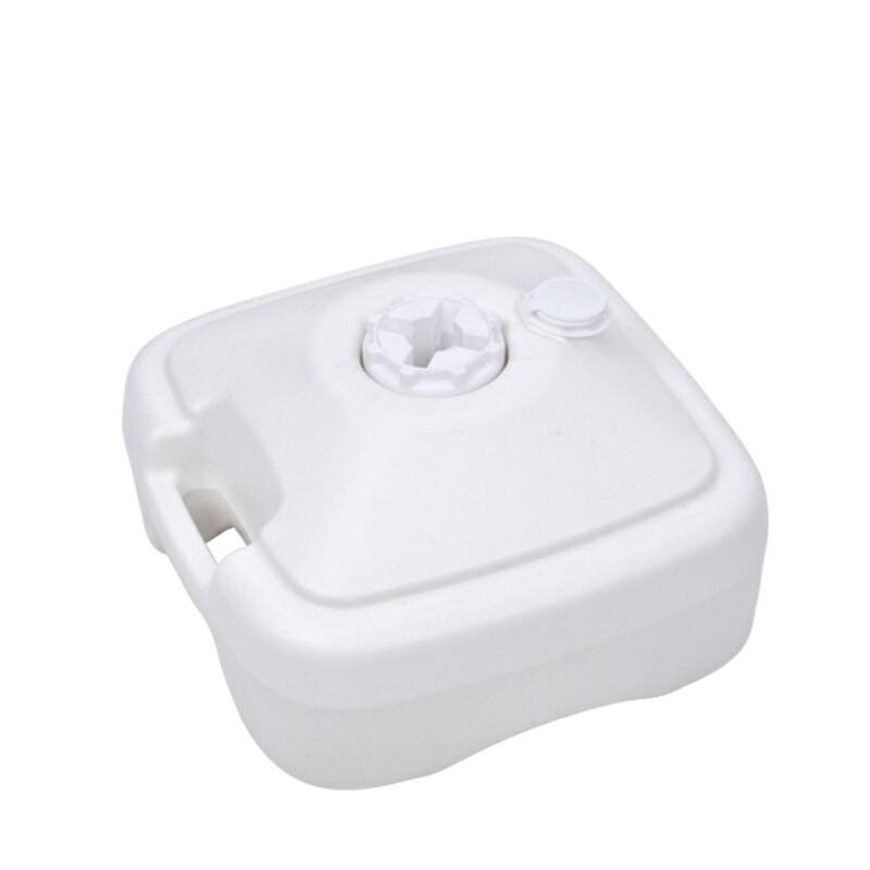 【5点】販促用品 注水式のぼり竿用スタンド 16L 白 友屋 00820562