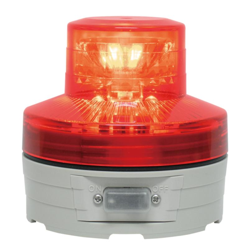 【1点】店舗用品 LED回転灯 ニコUFO φ76 レッド 友屋 00806297