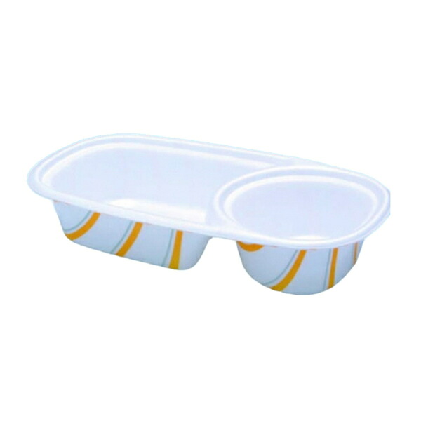 【450点】カレー容器 カレー容器 大(本体)ストライプ 青葉紙業 00822691｜プロステアウトレット 23,337円