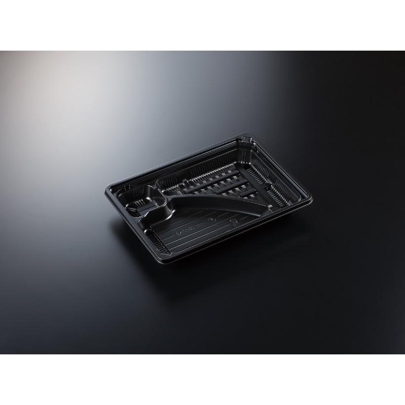 【800点】弁当容器 HS風雅23-17 N2 BK 身 中央化学 00824714