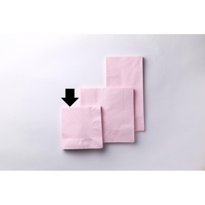【3000点】店舗資材 2P4ツ折り約250mm角カラーナプキン(ピンク) SC-24 オリエンタル紙業 00826773