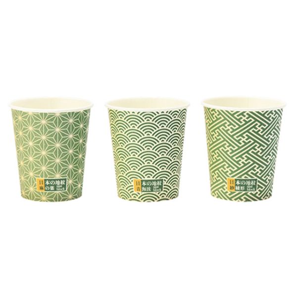 【30点】紙コップ 日本の地紋カップ 150mL 100枚入 サンナップ 00826908｜プロステアウトレット